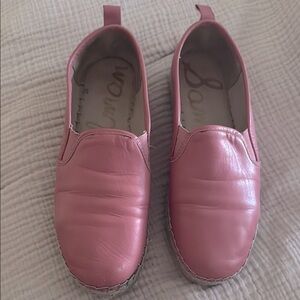 Pink Espadrille Slip-On Shoes